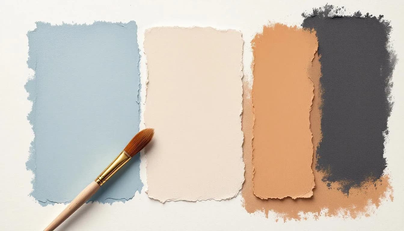 Het kleurpalet en de brand-uiting van Ondernemen in de Kempen — warm, schilderachtig, contrasterend met het standaard SaaS-uiterlijk.