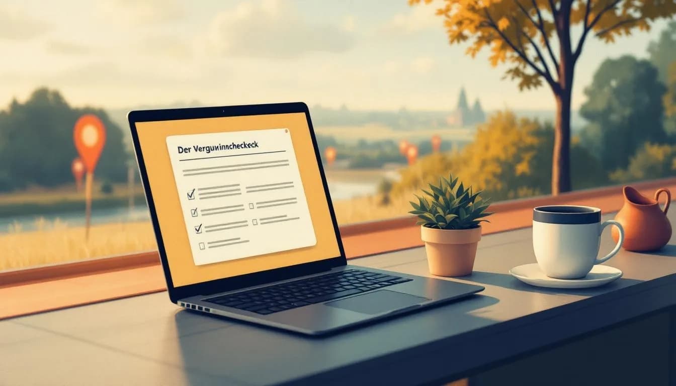 Omgevingsloket op laptop, naast plattegrond gemeente Kempen met markeringen.