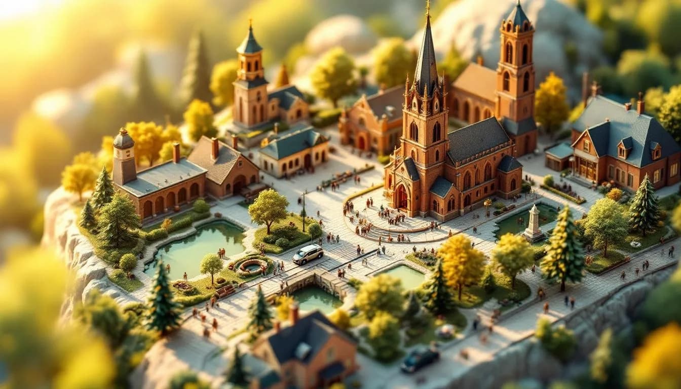 Illustratie van Arendonk in de Kempen