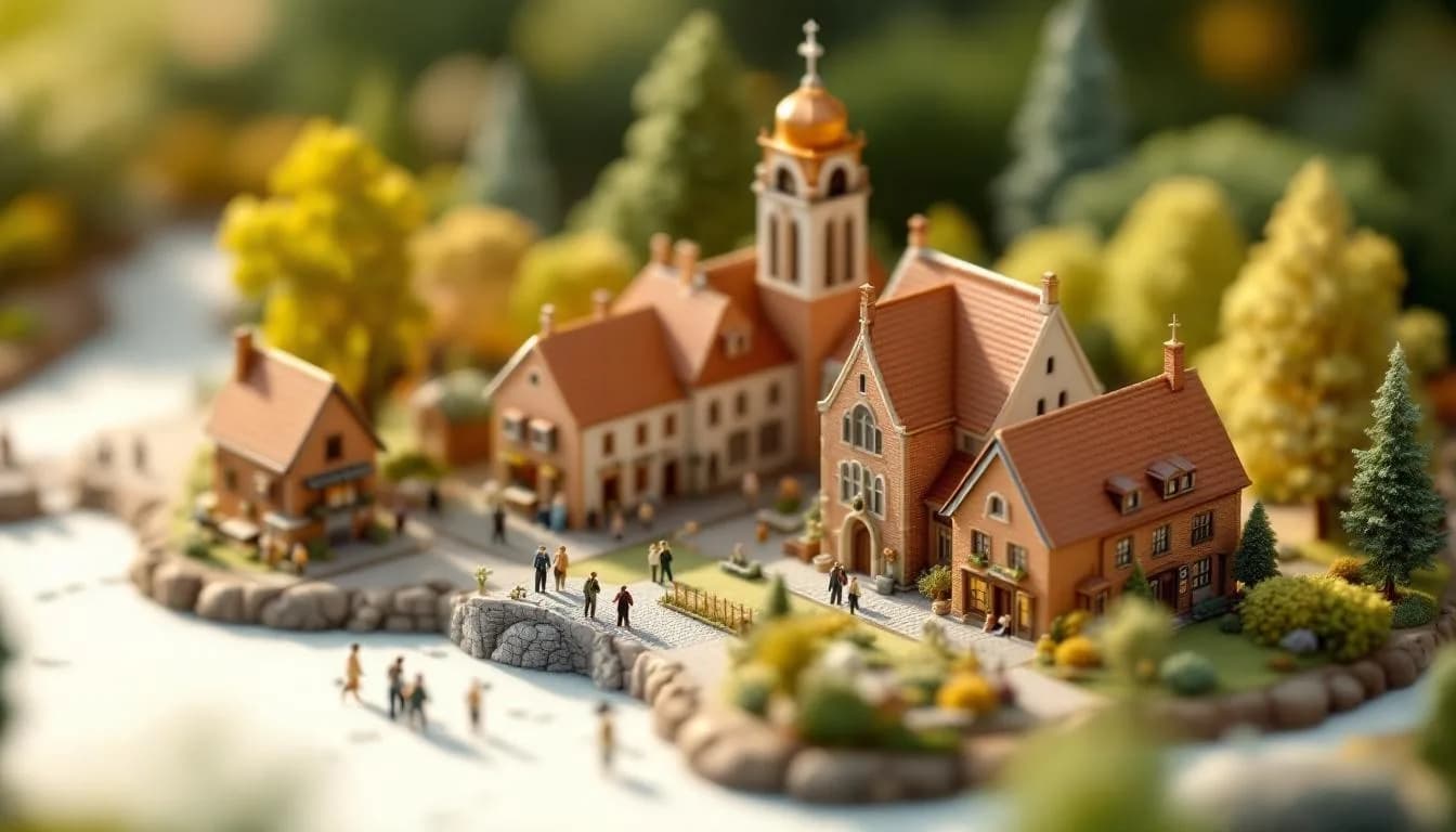 Illustratie van Baarle-Hertog in de Kempen