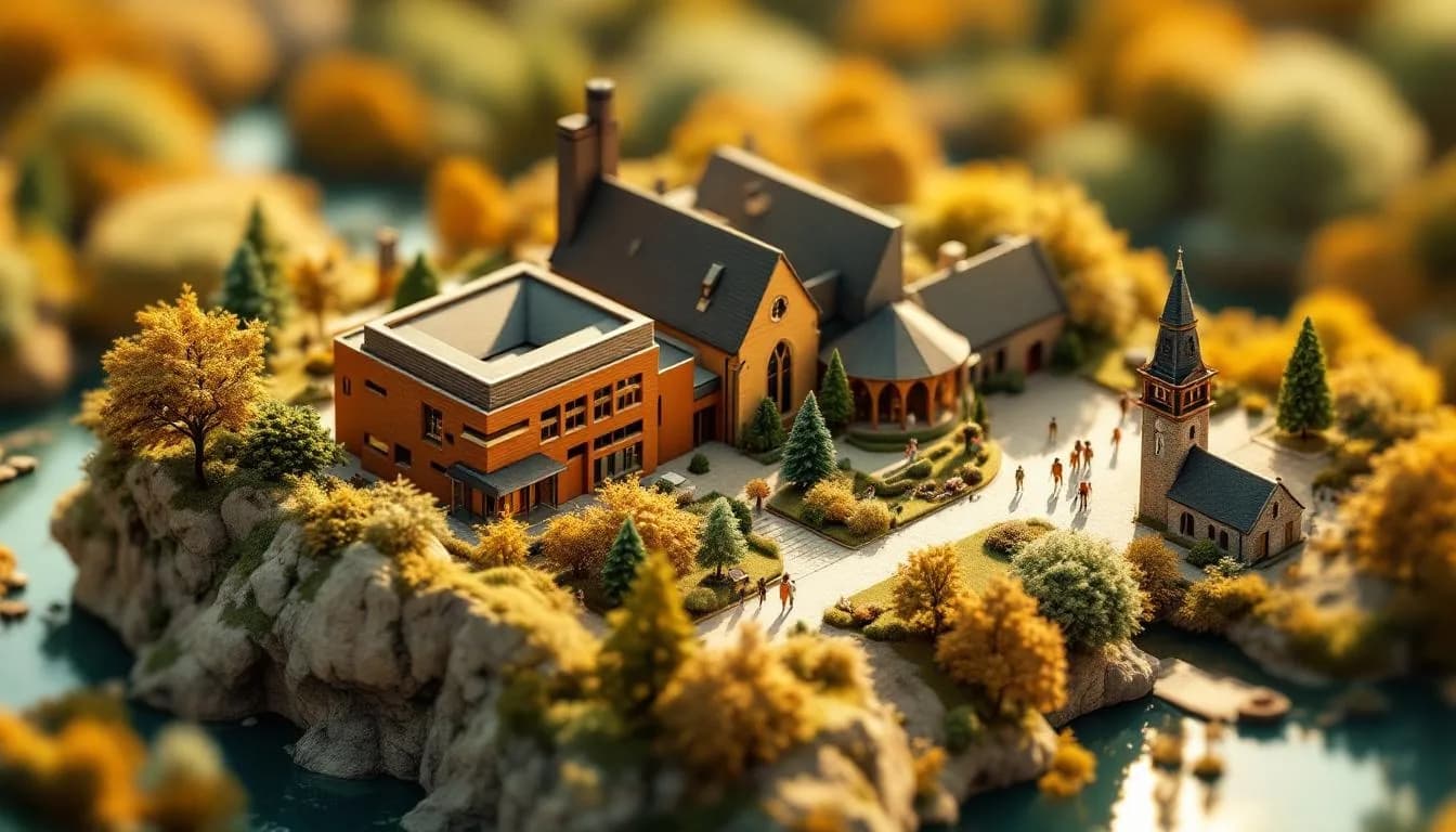 Illustratie van Bergeijk in de Kempen