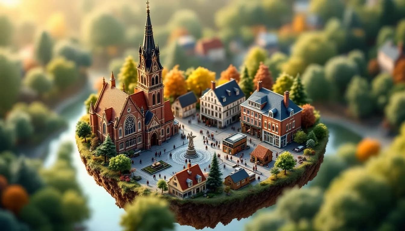 Illustratie van Meerhout in de Kempen