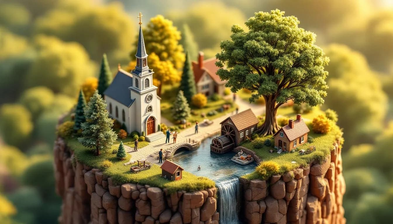 Illustratie van Nuenen in de Kempen