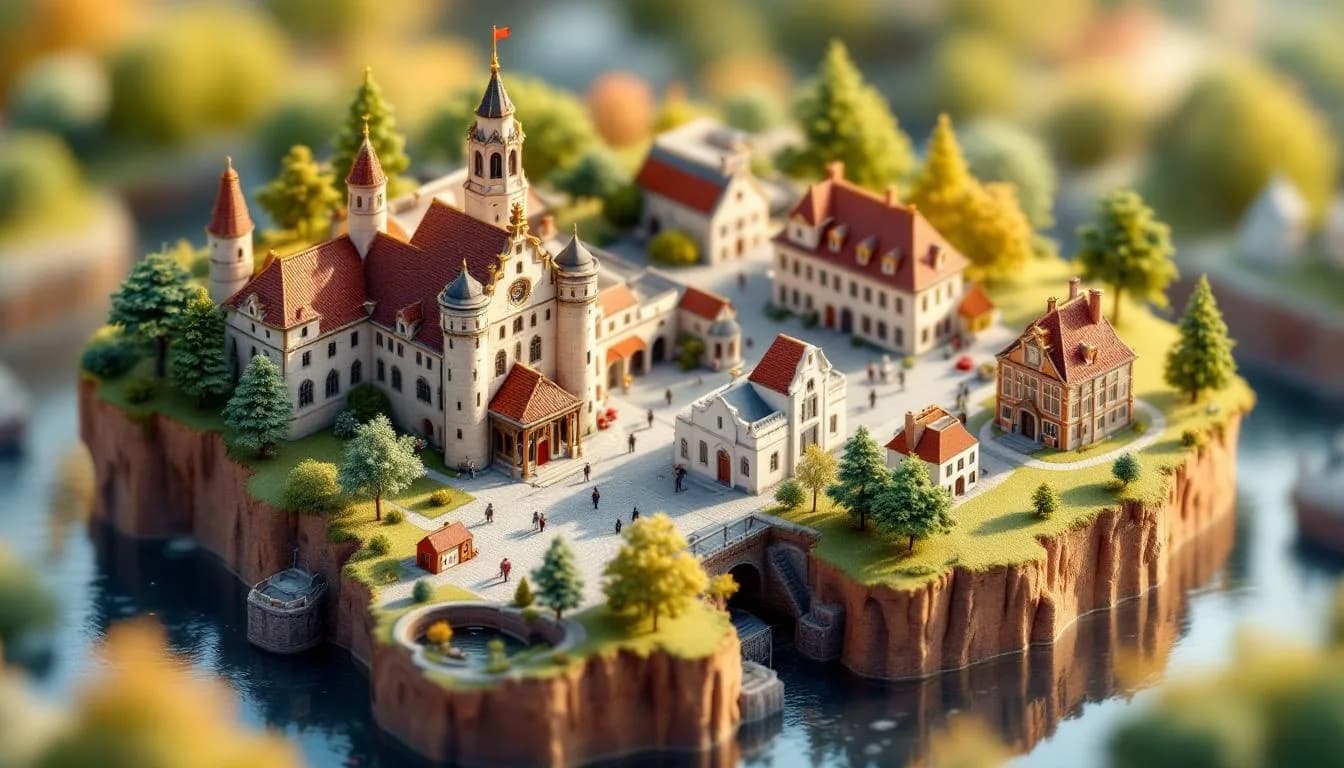 Illustratie van Turnhout in de Kempen