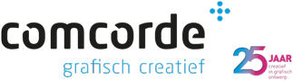Comcorde+ ontwerp en druk logo