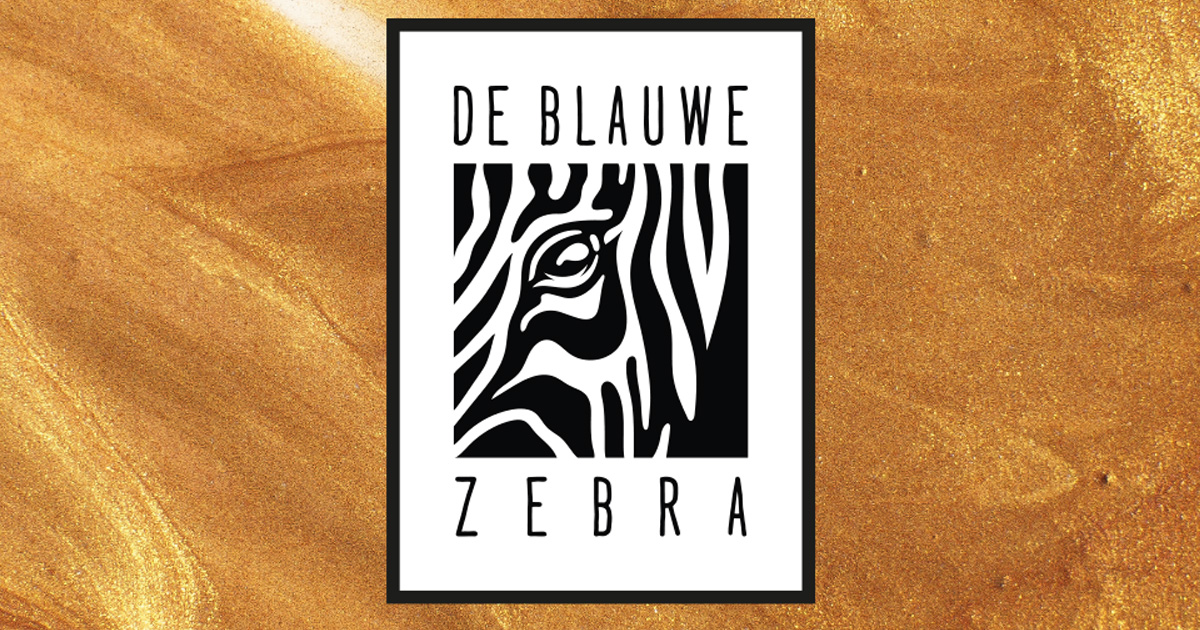 DE BLAUWE ZEBRA logo
